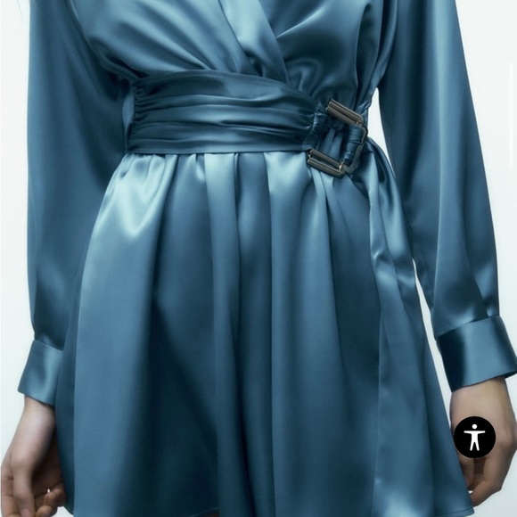 Zara buckle satin effect jumpsuit - Picture 3 of 10